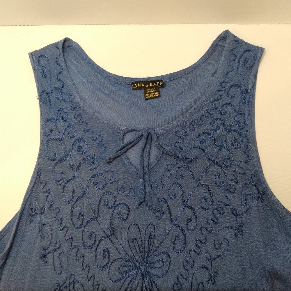 Blue Boho midi gauze dress
